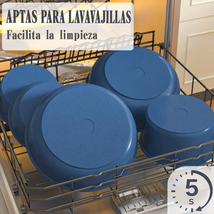 Juego de Ollas Umite Chef de 21 Piezas con Revestimiento Cerámico y Mangos Desmontables
